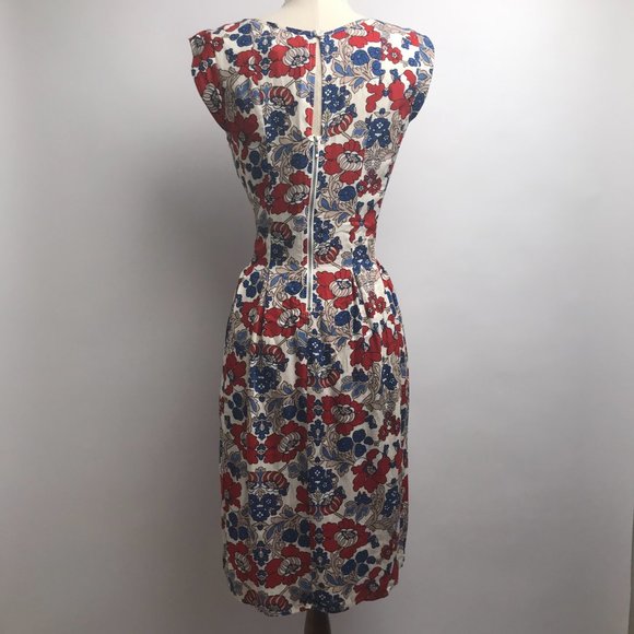 Sunny Girl New | Size 8 | Cap Sleeve Floral Fit & Flare Dress - Picture 6 of 8